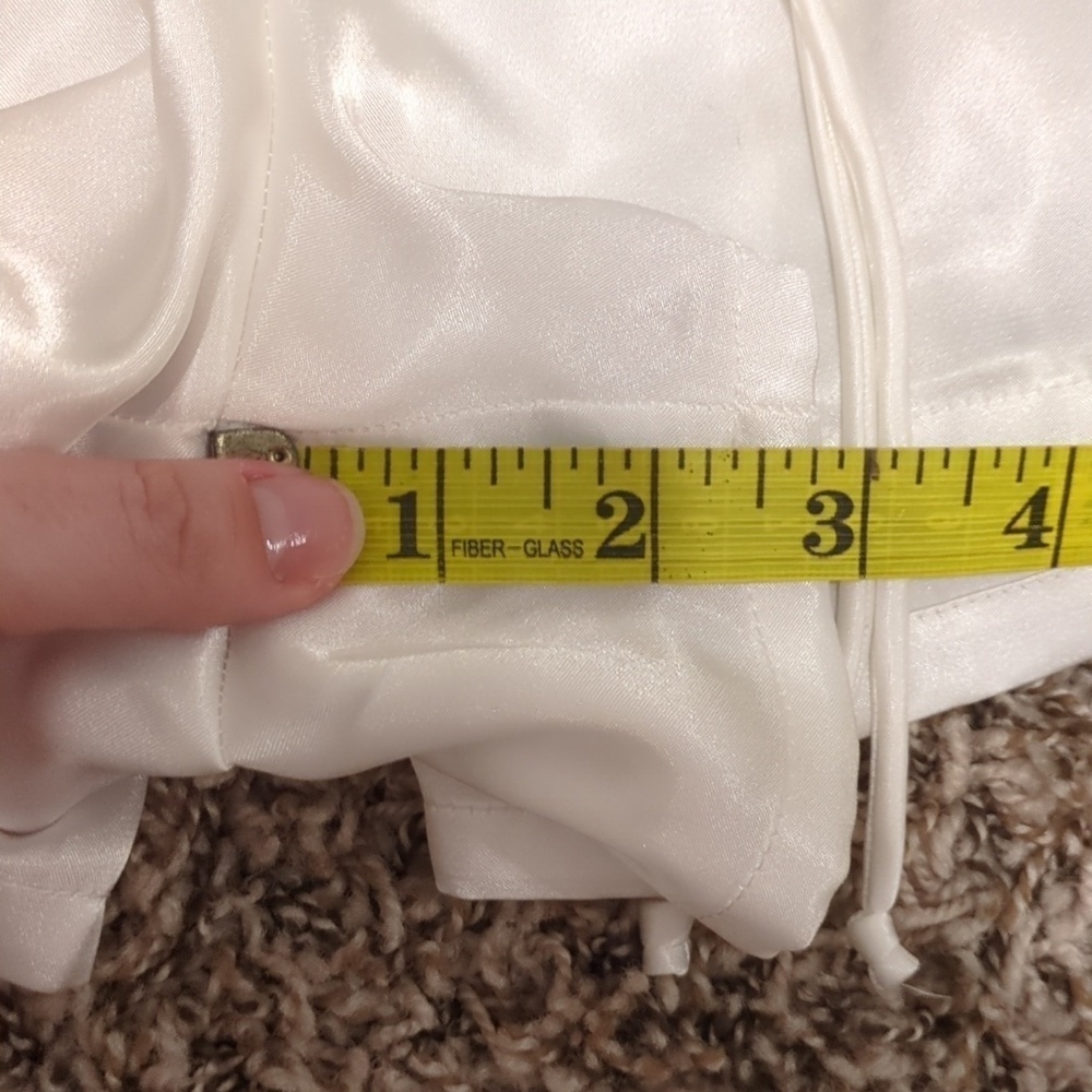 In Bloom by Jonquil white satin baby blue trim bride graphic sleep shorts - Picture 6 of 9